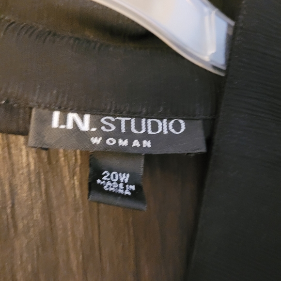 Sheer black dress with ruffle detail whimsy goth IN Studio Size 20 - Picture 2 of 2